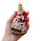 Innocent Santa and Baby Jesus Handblown Glass Christmas Ornament, Nativity Christian Holiday Decor
